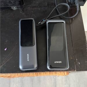 Anker Dual Portable Power Banks in Black and Dark Gray
